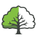 the logo of CharityCoders that shows a tree which is divided in a left green and brown coloured side and the right side only in black